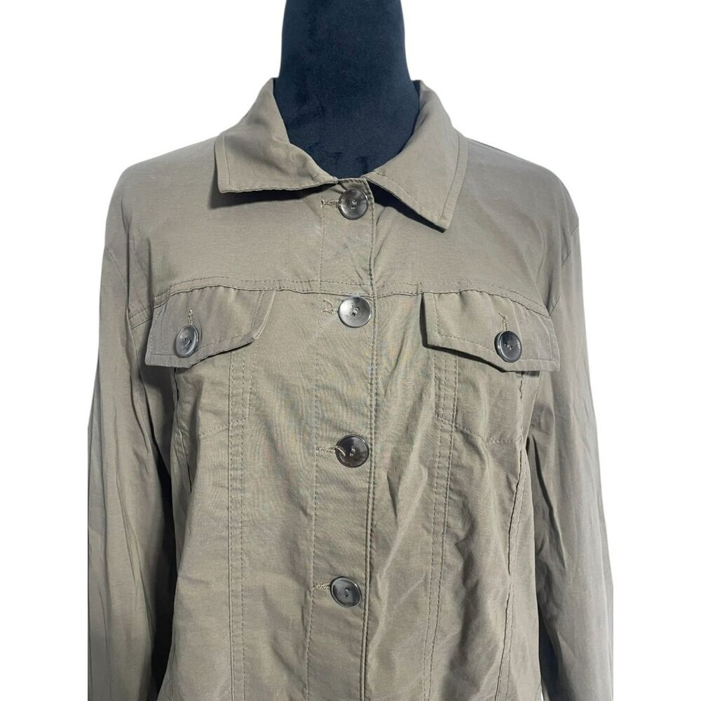 Dolcezza Size Large Top Jacket Button Down Long S… - image 2